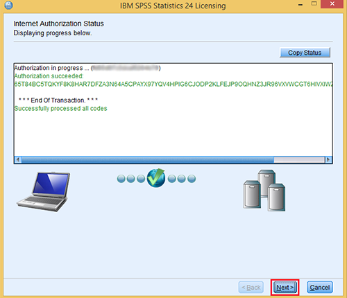 Image showing to click next